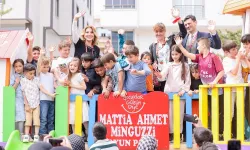 Gülben Ergen 58. anaokulunu Ahmet Minguzzi adına Bayburt'ta açtı