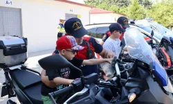 Edirne'de minik öğrencilerden Jandarma'ya ziyaret