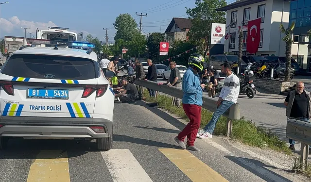 Düzce'de trafik kazası: 2 yaralı