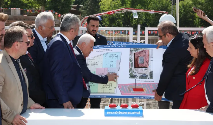 Bursa Atatürk Spor Salonu'na ilk harç! Açılış 19 Mayıs 2027'de