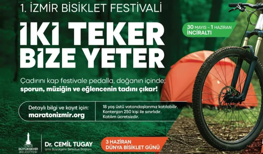 İzmir'de çadırını kap festivale pedalla